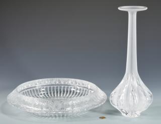 Appraisal: Lalique Vase Marguerite Bowl Lalique clear and frosted crystal vase