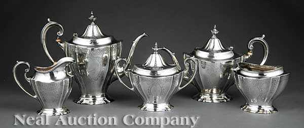 Appraisal: A Reed and Barton Sterling Silver Coffee Tea Service in