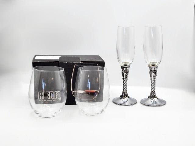 Appraisal: Pair of Champagne Celebration Flutes retired design along with a