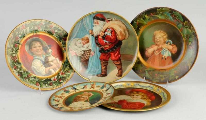 Appraisal: Lot of Tin Trays Description Includes three C D Kenny