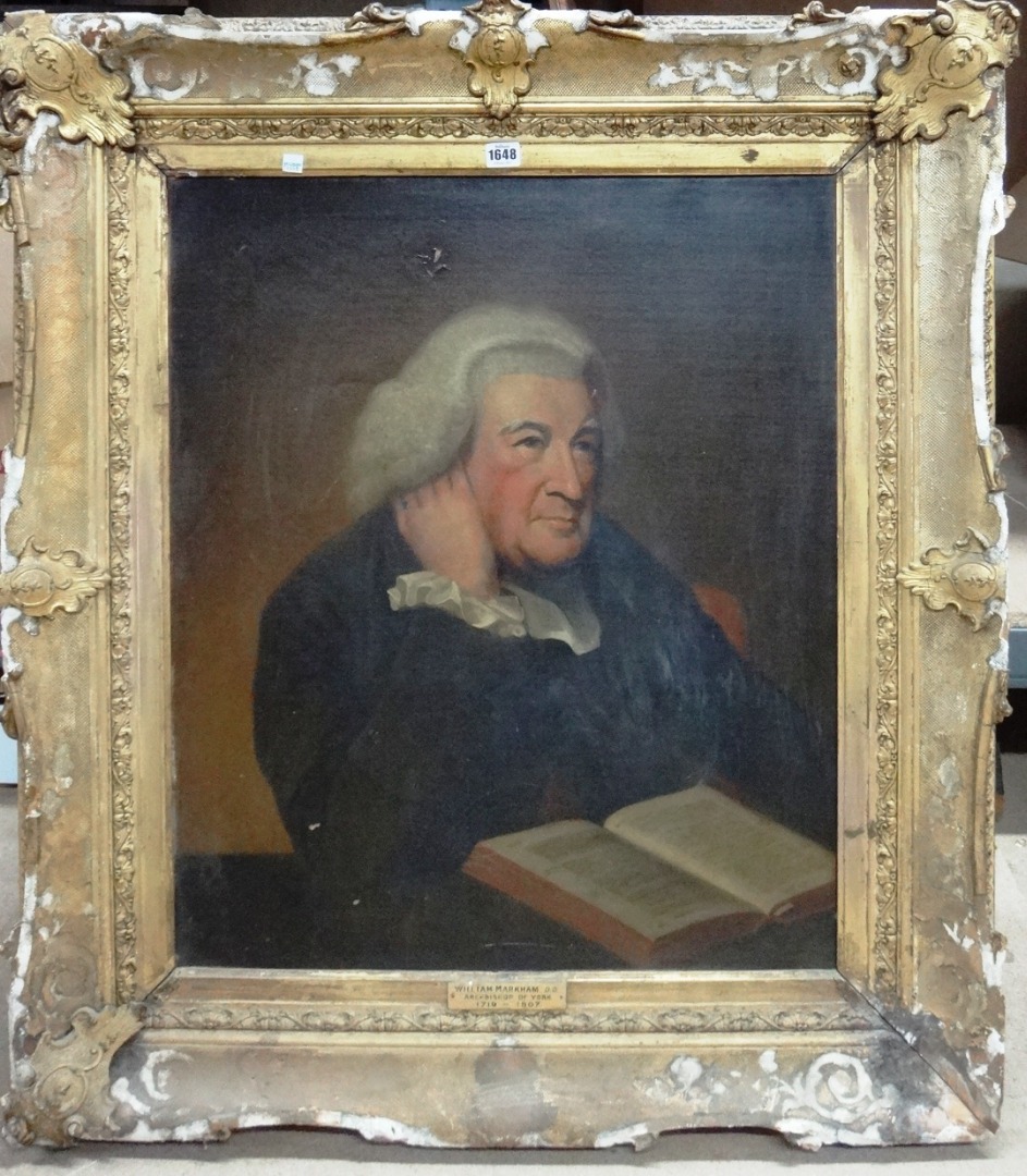 Appraisal: Follower of Sir Joshua Reynolds Portrait of William Markham Headmaster