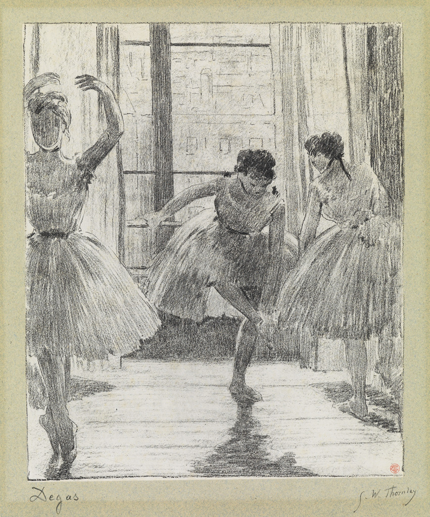 Appraisal: EDGAR DEGAS and GEORGE W THORNLEY Avant la Classe Lithograph