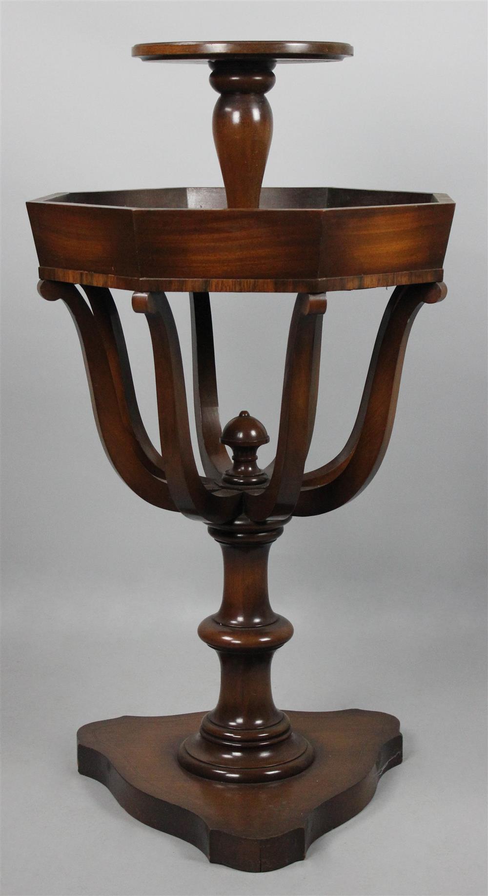 Appraisal: REGENCY STYLE MAHOGANY JARDINIERE h x dia in Provenance Retiring