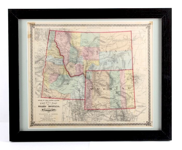 Appraisal: Montana Territory Map This is an Montana Territory map The