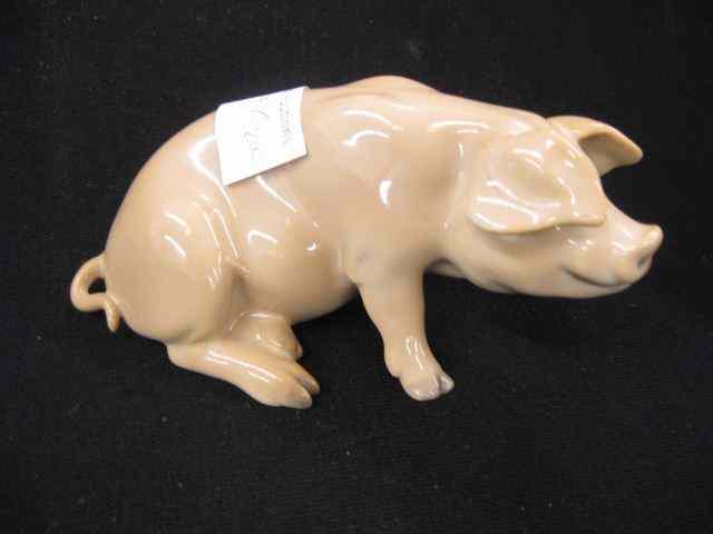 Appraisal: Bing Grondahl Porcelain Pig Figurine '' long