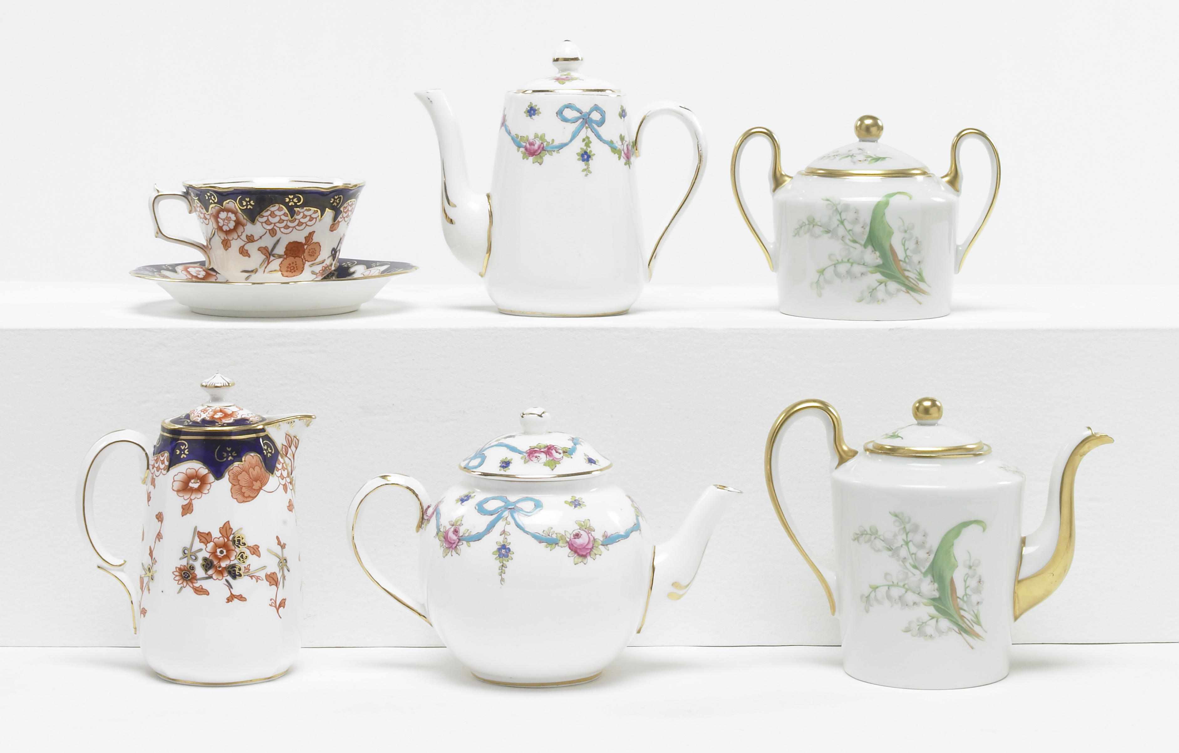 Appraisal: Property from the Collection of Sir Daniel Donohue Three porcelain