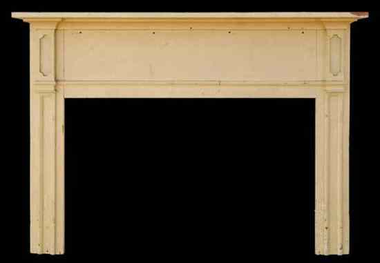 Appraisal: An American Federal Painted Pine Fireplace Surround circa having a