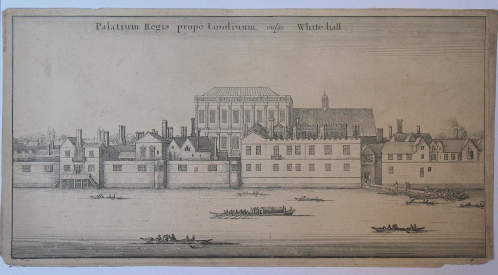 Appraisal: WENCESLAUS HOLLAR Whitehall Palace from the river titled in print