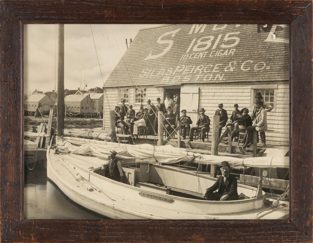 Appraisal: VINTAGE MARITIME PHOTOGRAPH EARLY TH CENTURY X SIGHT FRAMED X