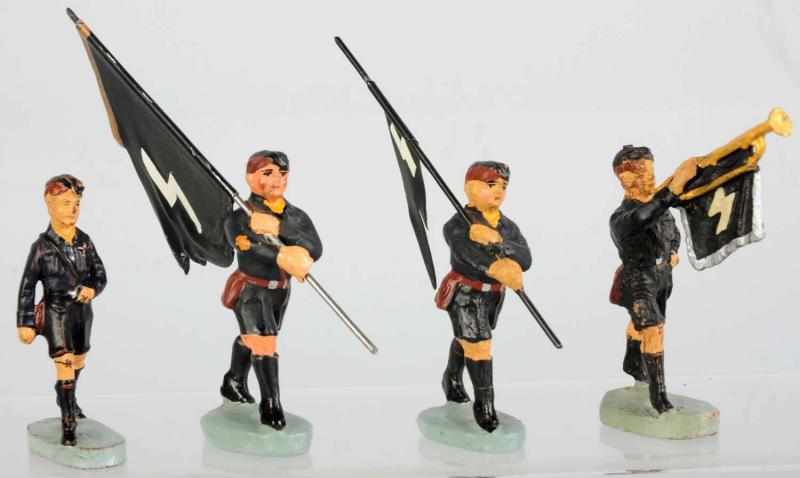 Appraisal: Lot of Elastolin Figures Includes one Hitler Youth two figures