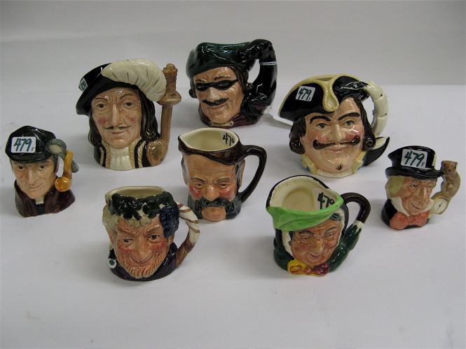 Appraisal: COLLECTION ROYAL DOULTON OTHER CHARACTER JUGS pieces three Royal Doulton