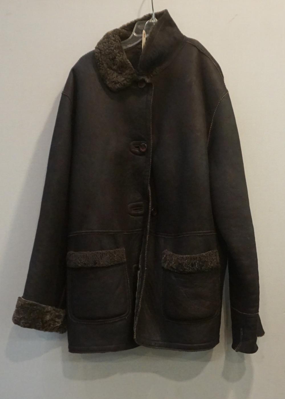 Appraisal: Utex Design Brown Shearling Coat