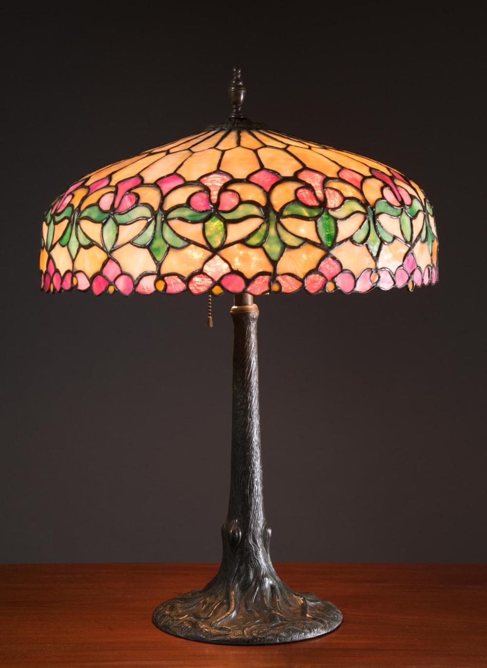 Appraisal: ANTIQUE 'CHICAGO MOSAIC' TABLE LAMP attributed to the Chicago Mosaic