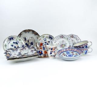 Appraisal: Grouping of Thirteen th Century Ironstone Tableware Grouping of Thirteen