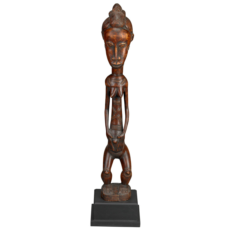 Appraisal: Baule Blolo Bla Female Figure Ivory Coast th century height