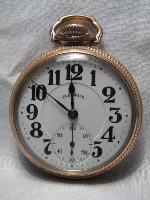 Appraisal: Size pocket watch with Illinois Watch Co Arabic numeral dial