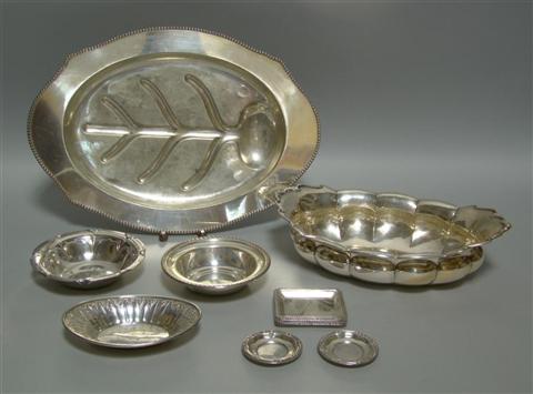 Appraisal: ERNST TREU SCH SILVER BOWL Together with a Electro plate