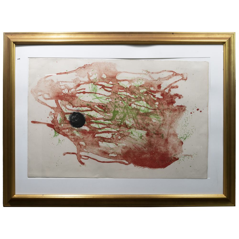 Appraisal: JOAN MIRO SPANISH - SERIES RED AND GREEN COLOR LITHOGRAPHUndated