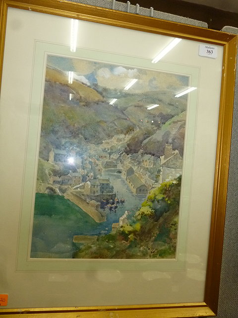 Appraisal: W H HALL TH CENTURY POLPERRO CORNWALL signed watercolour x