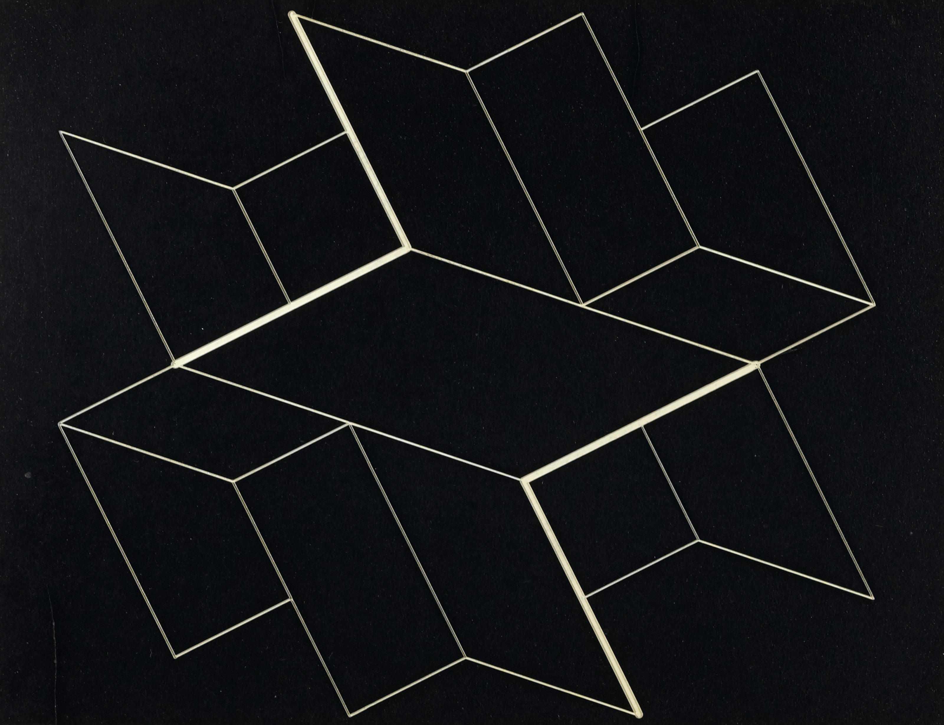 Appraisal: Josef Albers - Structural Constellation engraved vinylite x in x