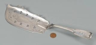 Appraisal: Mobile Ala Fish Slice Knapp Leslie Alabama coin silver fish