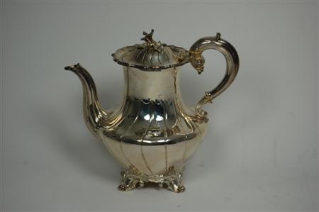 Appraisal: A William IV teapot by the Barnards London the baluster