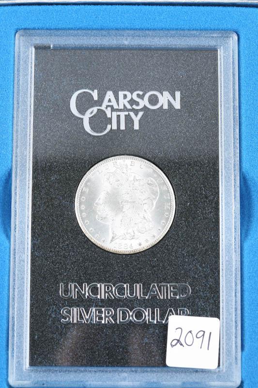 Appraisal: CARSON CITY SILVER DOLLAR Comes with GSA box and plastic