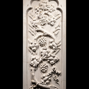 Appraisal: A Carved Marble Wall Relief Plaque Late th Early th