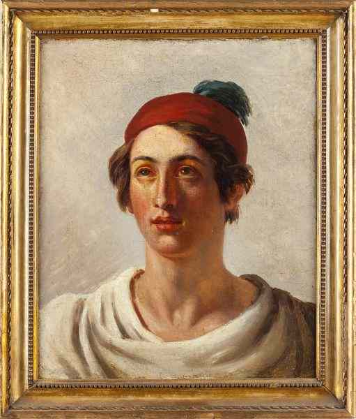 Appraisal: Italian School th c Portrait of a Gypsyoil on canvas