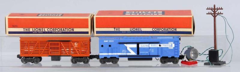 Appraisal: Lot of Lionel O-Gauge Freight Cars Description American Post-war Includes