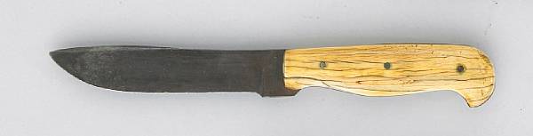 Appraisal: An ivory-mounted San Francisco bowie knife attributed to Michael Price