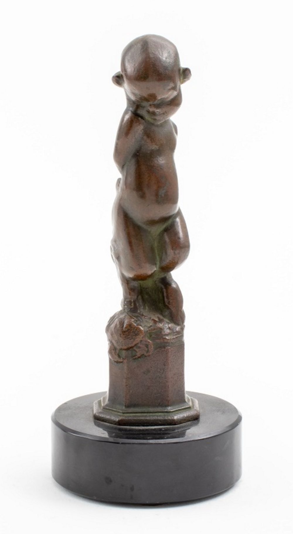 Appraisal: PERNA KRICK MYTHOLOGICAL BRONZE SATYR SCULPTURE Perna Krick American -