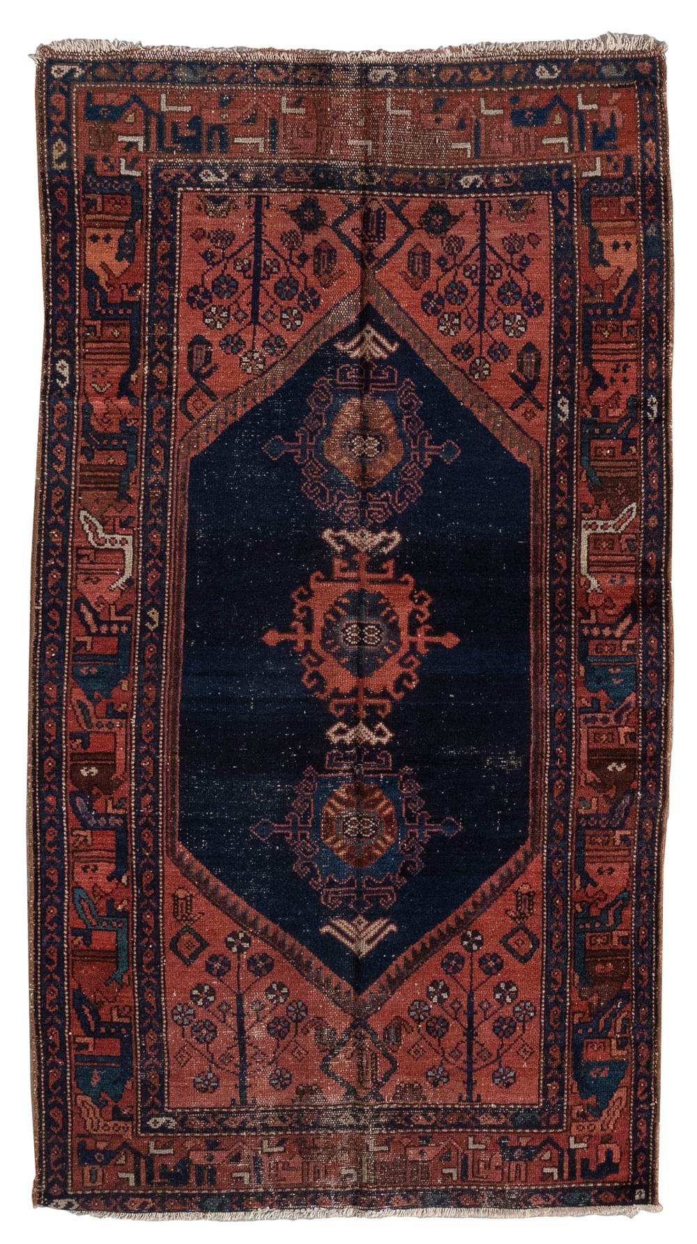 Appraisal: HAMADAN RUG X EARLY TH CENTURYHAMADAN RUG ' X '