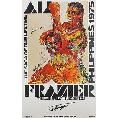 Appraisal: MUHAMMED ALI AND JOE FRASIER AUTOGRAPHS Condition Report