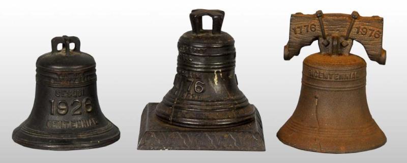 Appraisal: Lot of Cast Iron Bell Still Banks Condition Very Good