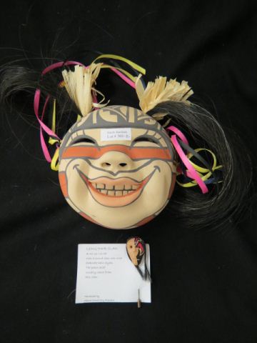 Appraisal: Indian Pottery Mask by Zonnie Zoretto and a stickpin by