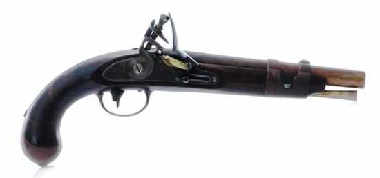 Appraisal: S North caliber flintlock pistol circa South Carolina militia pistol