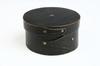 Appraisal: COVERED BOX - th C round wooden covered box in