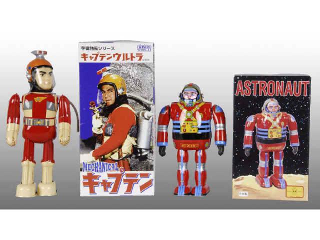 Appraisal: Lot of Japanese Space Toys with Orig Boxes Description Includes