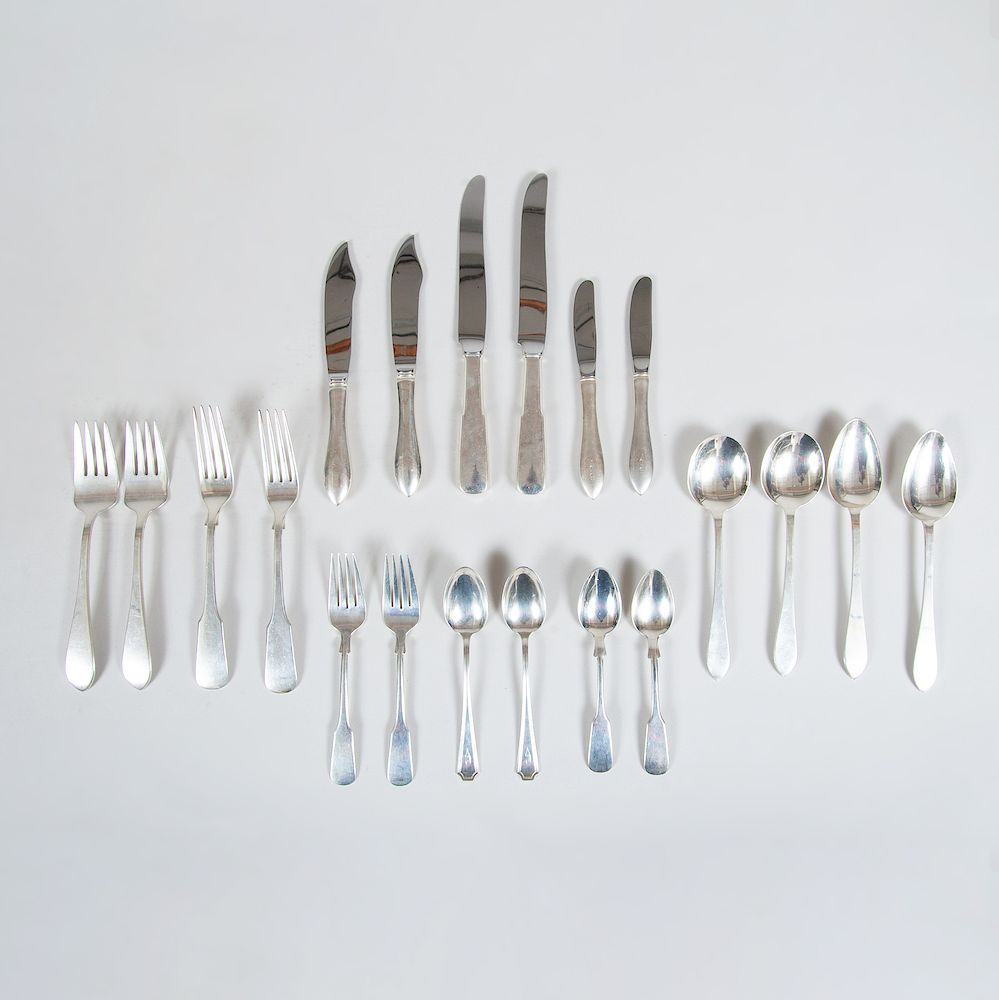 Appraisal: Assembled American Silver Part Flatware Service Each marked 'Sterling' some