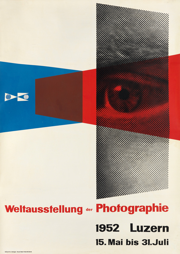 Appraisal: ERNST A HEINIGER - WELTAUSSTELLUNG DER PHOTOGRAPHIE x inches x