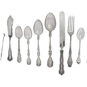 Appraisal: A Collection of American Silver Flatware Articles Various Makers th