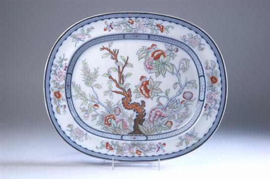 Appraisal: ENGLISH STONEWARE TREE-OF-LIFE PLATTER - in long