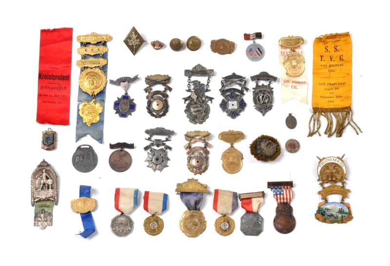 Appraisal: Lot Of Medals And Ribbons This lot consists of mostly