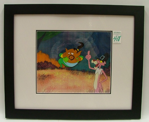 Appraisal: PINK PANTHER ANIMATION CEL AND DRAWING Published by MGM Studios