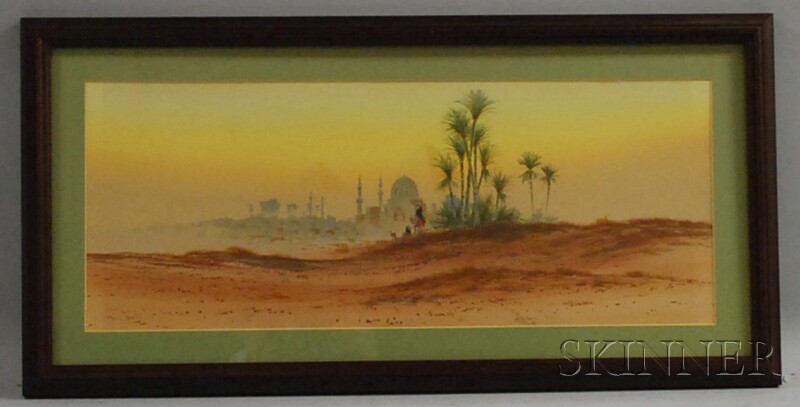 Appraisal: Harris Brett American th th Century Desert View near Cairo