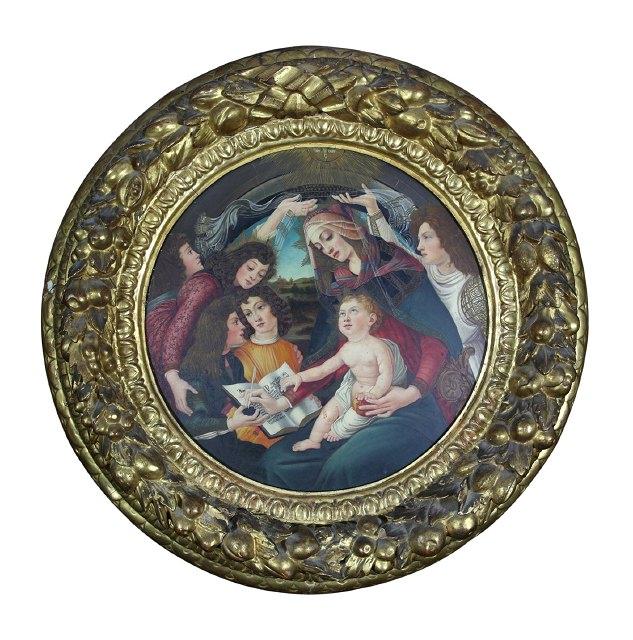 Appraisal: after Sandro BotticelliThe Madonna of the MagnificatTondooil on board cm