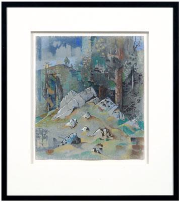 Appraisal: Will Henry Stevens pastel Louisiana North Carolina - abstract mountain