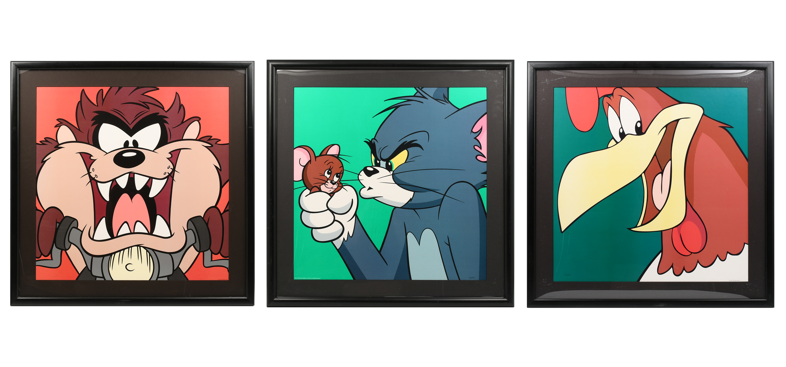 Appraisal: PC ANIMATION LOT Foghorn Leghorn Tasmanian Devil and Tom Jerry