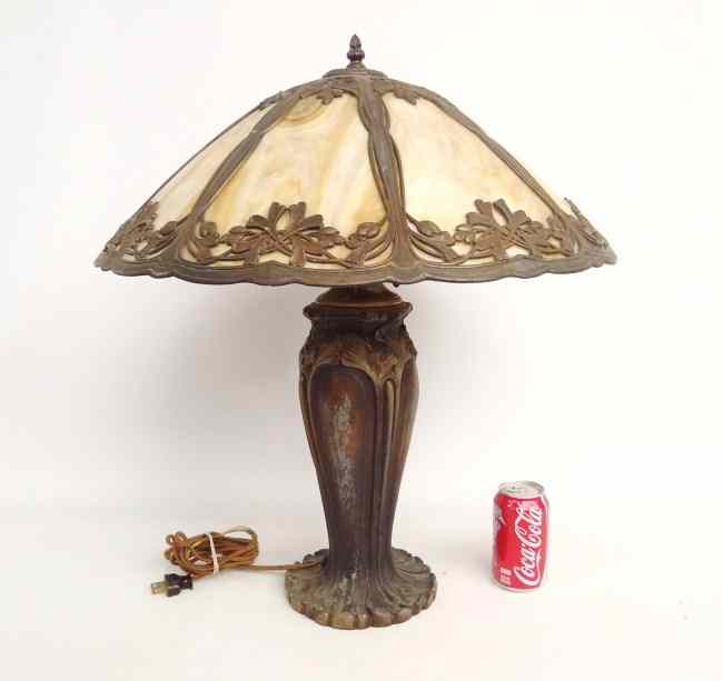 Appraisal: C 's slag glass lamp Shade '' Diameter '' Ht